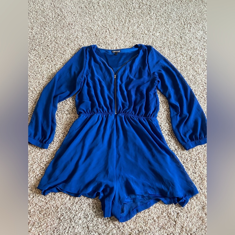 Express royal blue romper women’s size M *great condition*